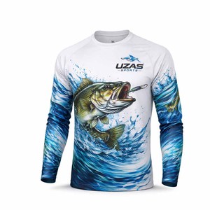 Servicio OEM, Jersey de Pesca Personalizado Ligero, 100% Algodón, UPF 50, Antibacteriano, Último Diseño, Impresión por Transferencia de Calor - Product Image 5