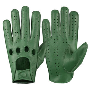 All Sizes Solid Color Leather Driving Gloves <b>Personal</b> <b>Protective</b> <b>Equipment</b> Safety Gloves Driving Made By GLOVES City Pakistan - Product Image 6