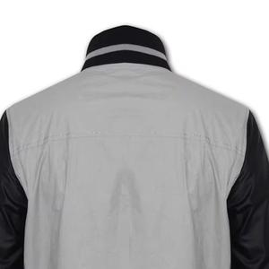 Wholesale High Quality Varsity <b>Jacket</b> <b>Men</b> Chenille Embroidery <b>Leather</b> Sleeves Custom Baseball Letterman Varsity <b>Jacket</b> - Product Image 5