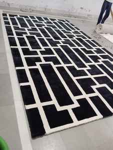 Acheter Direct Meilleure vente Tapis touffeté à la main en laine pour le salon Tapis abstrait Ensemble de tapis de luxe fait main au design moderne - Product Image 5