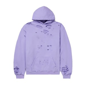 Sweat à capuche et survêtement respirants en coton polaire épais et épais pour hommes coupe régulière - Product Image 5