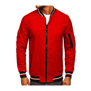 Chaqueta Bomber Personalizada para Hombre, de Invierno, Resistente al Viento y al Agua, con Cierre de Cremallera, Puños Acanalados, Cuello Alto, Logotipo Bordado, Ropa de Equipo - Product Image 1