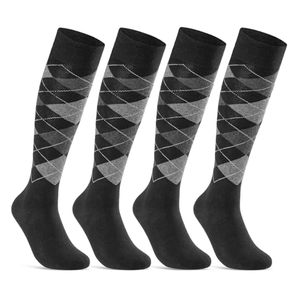 High Quality Plus Size Men's Breathable Woven Anti-Odor Combed Cotton Knee <b>Socks</b> for Business Spring - Product Image 1