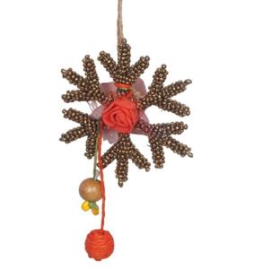 Adorno Navideño Colgante de Cuentas, Ecológico, Sostenible, Hecho a Mano, Estilo Rústico, Decoración para el Hogar, Fábrica, Algodón/Yute/Canasta - Product Image 2