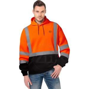 Chaqueta DE SEGURIDAD reflectante personalizable para hombre, color amarillo y naranja, ropa de trabajo transpirable de alta visibilidad para exteriores, reflectante de alta visibilidad - Product Image 2