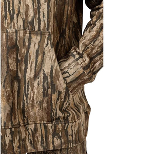 Sudaderas con capucha de camuflaje de inspiración táctica, gruesas, de corte holgado, estilo utilitario, para exteriores, invierno, uso casual. - Product Image 4