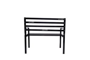 Banc de jardin en métal noir de conception professionnelle pour la maison hôtel jardin extérieur parc sièges banc de patio mobilier extérieur et intérieur - Product Image 3