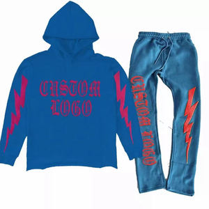 Conjunto Deportivo de Pantalones y Sudadera con Capucha, Estilo 2026, Personalizable con Logotipo, Corte Acampanado, Unisex, Marca Ayat Export - Product Image 2