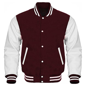 Alta calidad OEM personalizado de gran tamaño Varsity chaqueta para los hombres con mangas de cuero al por mayor Streetwear Letterman chaquetas para el invierno - Product Image 4