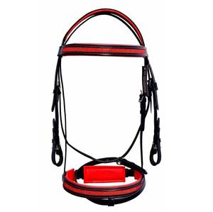 Brida Comfort Acolchada Caballo con Diamante Brow-Band Size Full-Shetty Red - Product Image 1