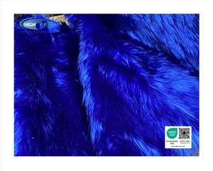 Tela de Punto de Pelo Largo Azul Marino 30/35mm de Peso Medio para Prendas, Juguetes, Abrigos, Bolsos y Textiles para el Hogar - Product Image 2