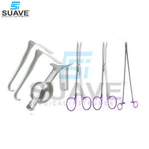 SUAVE SURGICAL INSTRUMENTS Juego de instrumentos vaginales básicos de acero inoxidable quirúrgico, dilatación y curetaje de la mejor calidad - Product Image 5