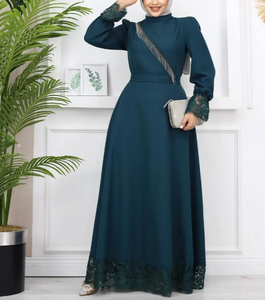 Conjunto Islámico Modesto para Mujer 2026, Ideal para Eid con Hermoso Encaje y Apliques, Mejor Precio al por Mayor para EE. UU. - Product Image 5