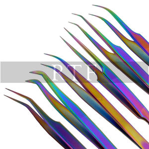 Pince à épiler d'extension de cils personnalisée de marque privée forte tenue mince et droit Isolation du volume ensemble de manucure et de pédicure - Product Image 6