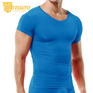 Vêtements de jogging hommes Gym Sports été à manches courtes Compression T-Shirt vêtements de course Yoga Fitness serré haut actif pour hommes - Product Image 6