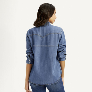 Ropa de Nardon, gran oferta, nuevo diseño personalizado, ropa de mujer, Camisa vaquera, chaqueta para primavera, Camisa vaquera para mujer - Product Image 2