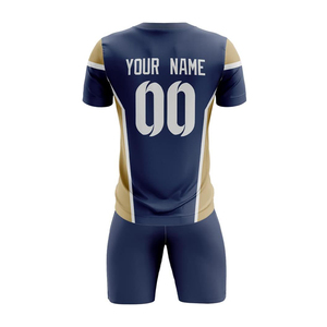 Conjunto Deportivo Profesional de Camiseta y Pantalones Cortos de Fútbol Sublimados 100% Poliéster, Diseño Personalizado para Clubes, con Cordón Ajustable y Secado Rápido - Product Image 6
