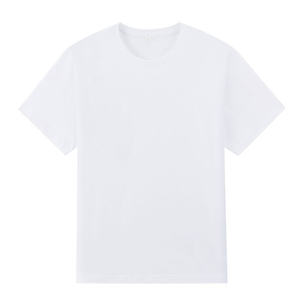 180gsm femmes décontracté 100% coton blanc plaine col rond respirant confortable femme à manches courtes T-shirt pour hommes - Product Image 6