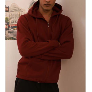 เสื้อมีฮู้ดแบบเปิดซิปสำหรับผู้ชายและผู้หญิงโลโก้แบรนด์ดีไซน์ของคุณเองแฟชั่นใหม่ - Product Image 2