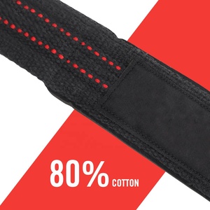 Sangles de poignet en cuir de vachette de haute qualité avec rembourrage en néoprène Design antidérapant durable pour hommes et femmes Fitness & Gym Safety Use - Product Image 2