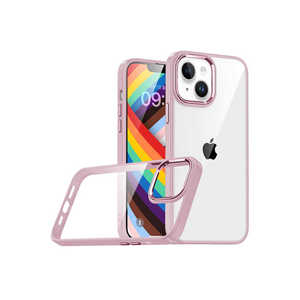 Coque de protection en silicone de luxe Netzy 11Pro Safa Flora Series Rose Gold pour iPhone 14 Plus avec fente pour cartes, logo personnalisé inspiré de l'INS - Product Image 1
