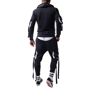 Meilleure vente Ensemble de sweat-shirt à capuche 100% coton confortable Fashion Street Blank Heavyweight pour hommes Ensemble de survêtement avec logo personnalisé - Product Image 2