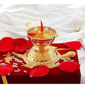 ดอกบัวทองเหลืองสำหรับงานประดิษฐ์ของตกแต่งงานแต่งงานงานดิวาลีของขวัญขึ้นบ้านและสำนักงาน - Product Image 2