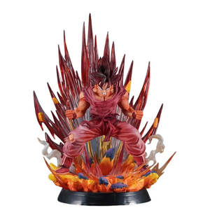 Figura de Goku Kaiouken de Dragon Ball, Material de Resina, Inspirada en la Animación Japonesa - Product Image 1