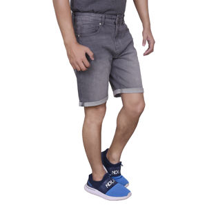 Wholesale <b>Shorts</b> Jeans High Quality Custom logo Acid Washed Double Waisted Denim <b>Shorts</b> for <b>Men</b> - Product Image 1