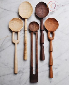 Ensemble de couverts en bois durables avec bords lisses, réutilisables et compatibles lave-vaisselle, pour enfants, adultes et repas en plein air - Product Image 3