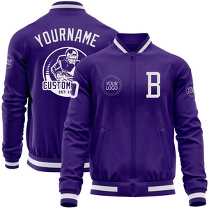 Chaqueta con cremallera Varsity Letterman bombardero dorado azul marino personalizado informal de invierno al por mayor directo de la industria - Product Image 2