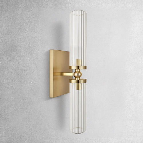 Laiton vieilli et abat-jour blanc