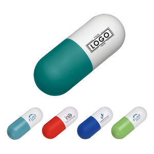 Balle anti-stress personnalisée en forme de capsule, balle en mousse de soutien émotionnel et motivationnel, jouet anti-stress en forme de pilule, cadeaux promotionnels - Product Image 1