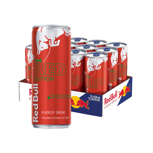 Venta al por Mayor de Bebida Energética Red Bull Edición Sandía Roja, Latas de 12x250ml, Ideal para Bares, Discotecas y Locales de Hostelería, Exportación - Product Image 1