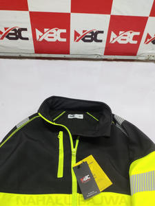 เสื้อแจ็กเก็ตมีฮู้ดแบบมีซิปสะท้อนแสงสำหรับผู้ชายเสื้อฮู้ดก่อสร้างแขนยาวเพื่อความปลอดภัยสำหรับผู้ชาย - Product Image 3