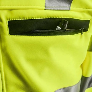 ZOHSUB POWER INDUSTRY Hi Vis ANSI Class 1 Reflective LED Flash Waterproof Windbreaker <b>Jacket</b> for Construction <b>Worker</b> Uniform - Product Image 4