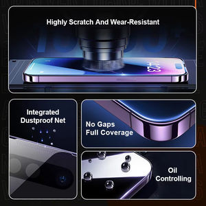 Protecteur d'écran en verre trempé ESD Anti-explosion Anti-huile Full Glue 9H O-Folded Anti-Scratch Finger HD pour iphone Samsung - Product Image 3