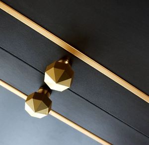 Solid Brass Octagonal Knob <b>Pull</b> Cabinet Drawer <b>for</b> <b>Home</b> Dresser Door Cabinet Furniture Decorative Kitchen Wardrobe Handle Knobs - Product Image 2