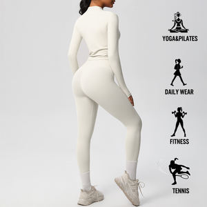 Leggings sans couture pour femmes, taille haute, vêtements de sport, yoga, course à pied - Product Image 5