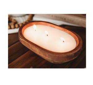 Bougie à pâte en bois Bol Bougie en bois de qualité supérieure faisant bol à pâte Irrégulier Design unique décoratif - Product Image 2