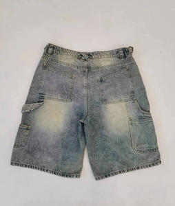 100% coton Denim Designer Jeans Casual Baggy Streetwear Jorts Denim Shorts - Product Image 5