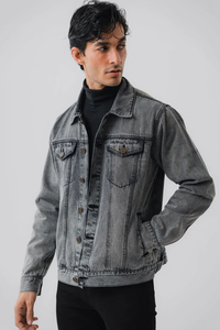 Veste en jean imperméable élégante pour homme 2025, confortable, respirante, décontractée, pour l'automne et l'hiver, service OEM, nouvelle personnalisation - Product Image 2