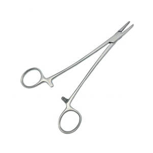 Olsen Hegar Agujas Tijeras Punta recta de carburo de tungsteno dentado Soporte de aguja hecho a mano Acero inoxidable - Product Image 3