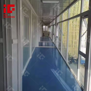 2 층 유리 벽 및 문 분리형 이동식 컨테이너 사무실 집 호텔 클리닉 직원 기숙사 막사 - Product Image 5