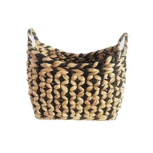 Panier de rangement naturel à carreaux soignés, fait main, vente en gros, écologique, fabriqué au Vietnam - Product Image 1