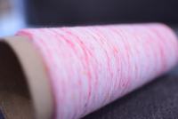 Hot Sale 20/1 Pink Dyed Ring-spun Yarn with Cut Filaments 100% Polyester High Tenacity Recyclable for Knitting Weaving