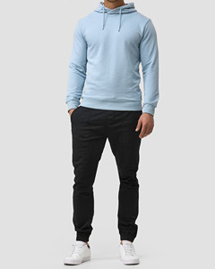 2026 nouvelle conception de qualité supérieure 100% coton coupe ajustée taille pull à capuche conception personnalisée sweats à capuche unis pour hommes - Product Image 1