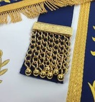 Özelleştirilebilir kraliyet mavi masonik usta Mason mavi köşkü önlük 3D tasarım özel Logo dekorasyon ile el yapımı işlemeli kumaş