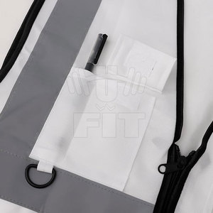 Chaleco de seguridad para trabajadores de alta calidad, chaqueta de malla de poliéster a prueba de agua con Flash LED, logotipo personalizable, ropa reflectante - Product Image 5