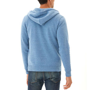 Sweat-shirts pour hommes en coton 100% tricoté uni doublé, fermeture éclair, double fermeture éclair, polaire léger, vente en gros personnalisée - Product Image 2